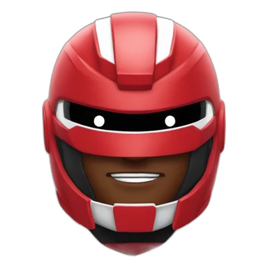 Red mighty morphin sticker