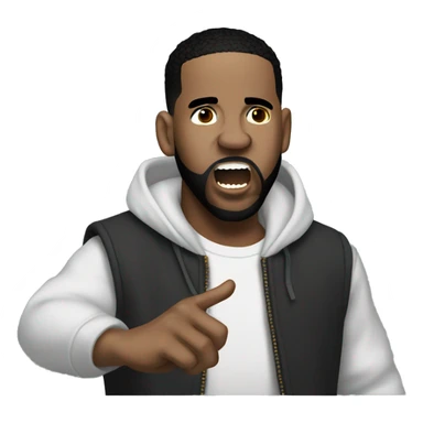 Kendrick yelling at drake sticker