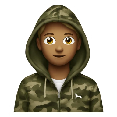 abercrombie & fitch camouflage hoodie sticker