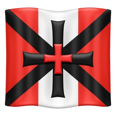 Erstelle mir ein Emoji von einer Reichsflagge  sticker