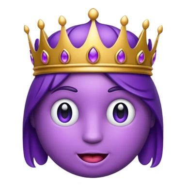 make me emoji purple reminiscent of the name Hünkar sticker