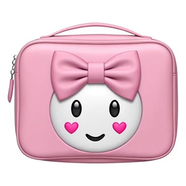 Uma necesserie braca com laços rosas sticker