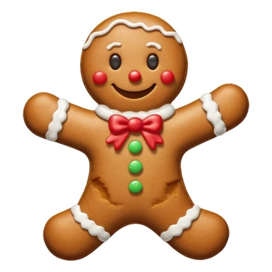 Christmas gingerbread easy sticker