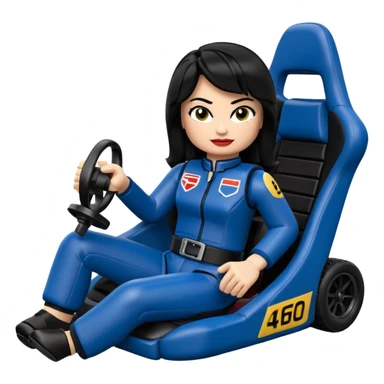 full size real-appearance road racing sexy buxom Batman’s feminine midnight-colored tight outfit sixty’s tv show dark stealthy accurate sporty safe plush deluxe Lego off-road pursuit drifting car lexus (black hair,reclining and relaxed torso and shoulders back against seat) rallycross kart  sticker