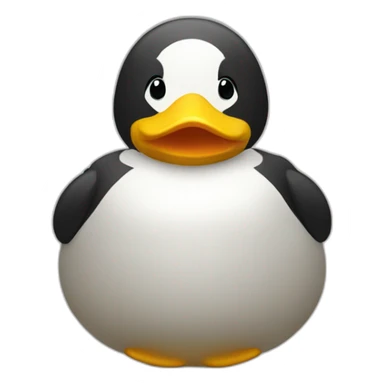 Fat Permanent Duck sticker