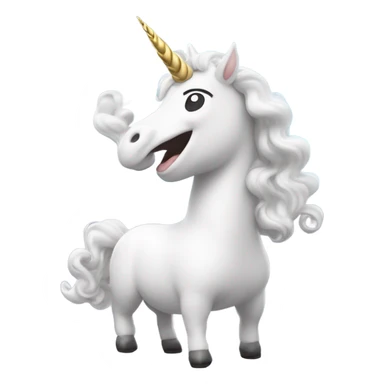 Unicorn smoking sticker