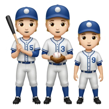 amigos jugando baseball solo hombres de un solo color  sticker