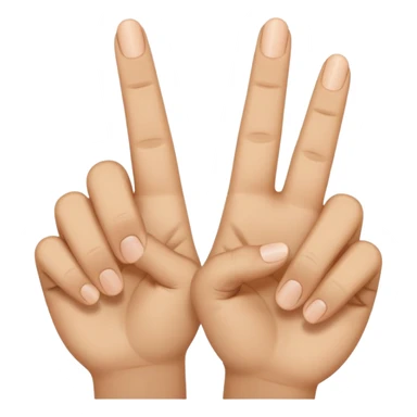 Mindle finger facing the while the others are half closed sticker