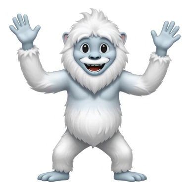 yeti dancing sticker