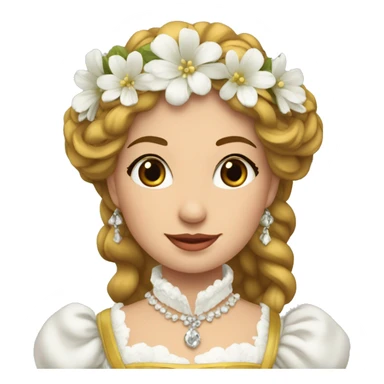 reine d'Arles en costume blanche  sticker