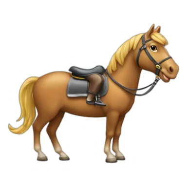 cheval sur un hippopotame sticker