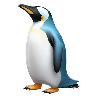 light blue pinguin sticker