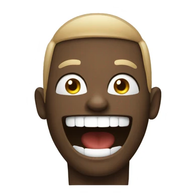 person laughing but also not caring about what someone has to say emoji sticker