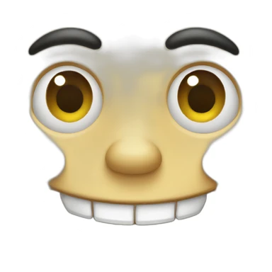 Smiling concha sticker