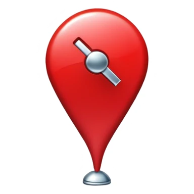 red location pin sticker