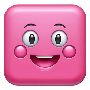 Chicle rosado rectangulo sticker