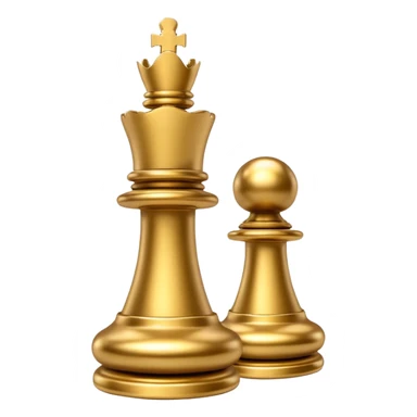Gold chess rook sticker