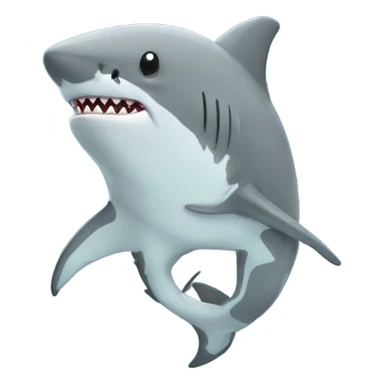 Shark with hoodie sticker