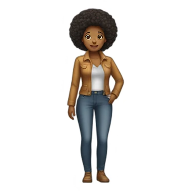 Afro-American-Mrs-Klaus sticker