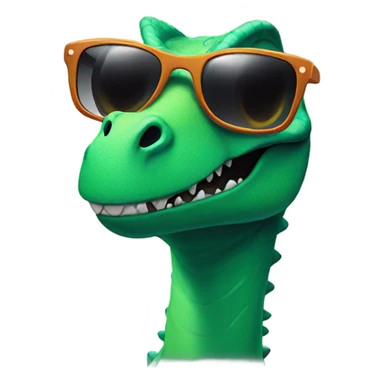 Dinosaur with sun glasés sticker
