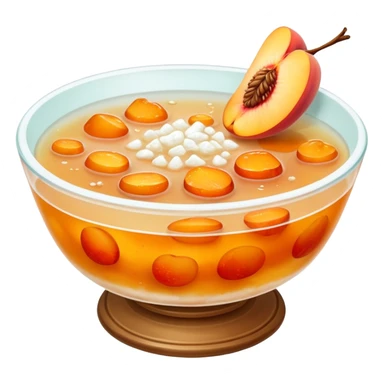 snow fungus and peach gum soup sticker