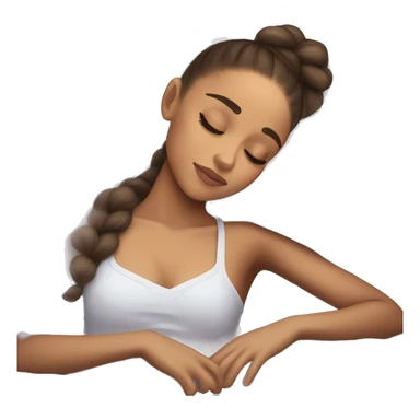Ariana Grande sleeping sticker