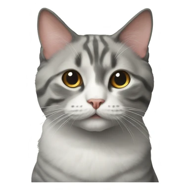 realistic indoor cat-spinx portrait sticker