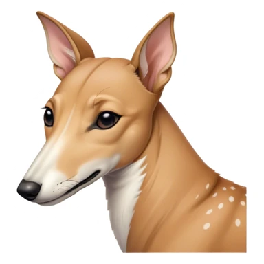 Meme-Worthy Cute Sleeping Fawn Greyhound Portrait Emoji, Head resting peacefully with a contented smile, showcasing a slender build and a luxuriously smooth fawn Fur, eyes shut in a serene nap, Simplified yet hilariously adorable features, highly detailed, glowing with a soft, drowsy light, high shine, relaxed and utterly lovable, stylized with an air of playful laziness, bright and heartwarming, soft glowing outline, capturing the essence of a comically sleepy racer, so meme-worthy it feels like it could instantly become the next viral sensation of adorable slumber! sticker