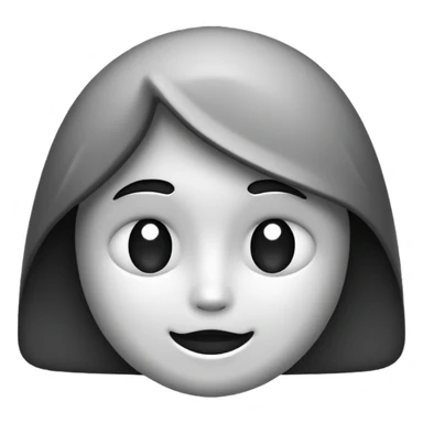🤫 turn this emoji in black and white sticker