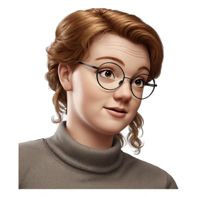 realistic portrait of a girl sticker