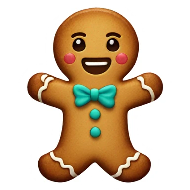 Gingerbread man cute  sticker