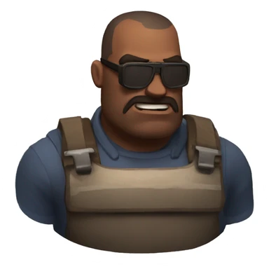 heavy from the game team fortress 2 sticker