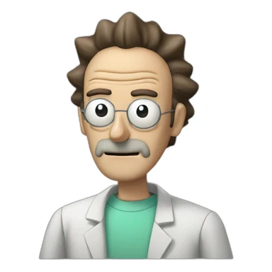 Rick and Morty professor rick sticker