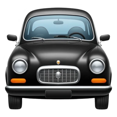 Crée-moi une voiture noire, berline, très classe sticker