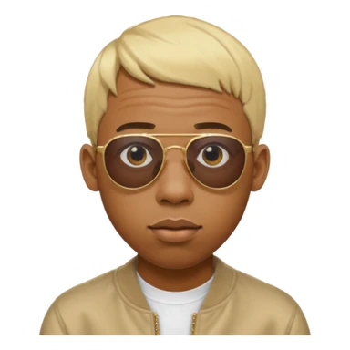 Tyler the creator with a blond short bob and sunglasses  sticker