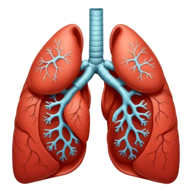 very simple lungs sticker