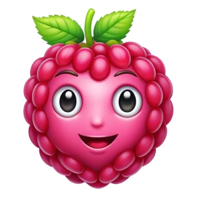 A rainbow raspberry sticker