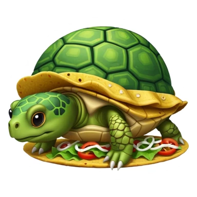 taco eating turtle sticker