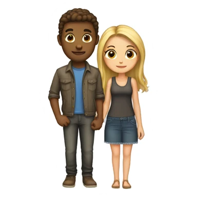 Boyfriend and girlfriend sticker