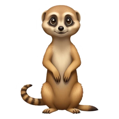 perked up meerkat sticker