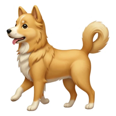 Dog going on a walk sticker