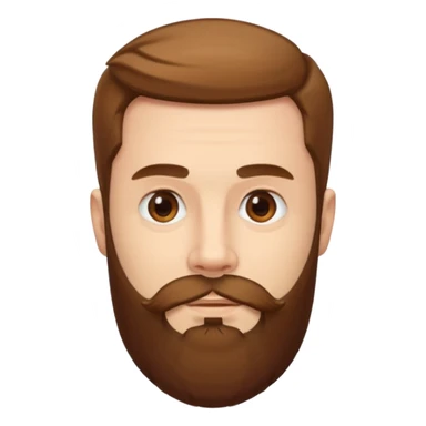 the man with a beard only on his chin sticker