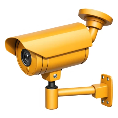 Cctv camera with directions arrows showing the area it is pointing towards  sticker