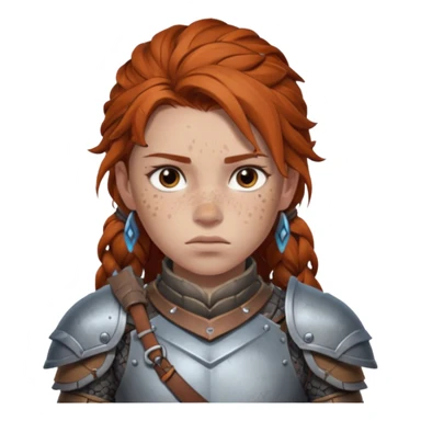 sad aloy from horizon forbidden west the game sticker