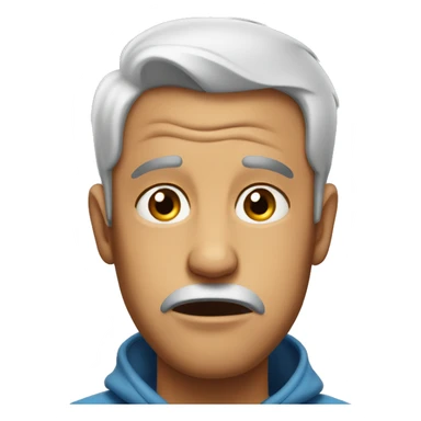 Grown man crying like a child sticker