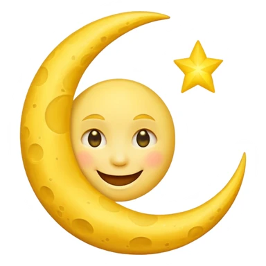 smiling moon emoji sticker