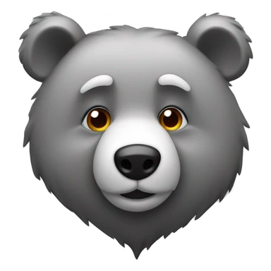 realistic-falling-in-love-grey-bear-with-eyes-in-the-form-of-hearts sticker