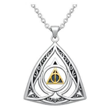 deathly hallows necklace sticker
