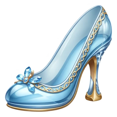 Glass slipper sticker