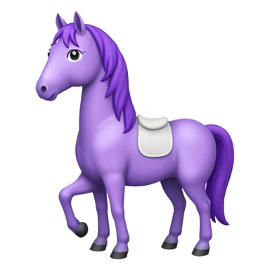 Purple horse wearing white t-shirt

 sticker
